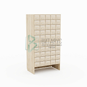 Шкаф каталожный 50 ящиков  (5х10) на подставке)