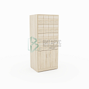 Шкаф формулярный 16 ящиков (4х4) на тумбе