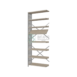 Стеллаж односторонний приставной 7 полок